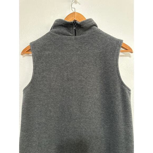 Cynthia Steffe Fleece Dress M Grey 1/4 Zip Kangaroo Pocket Sporty Athletic - Picture 7 of 12
